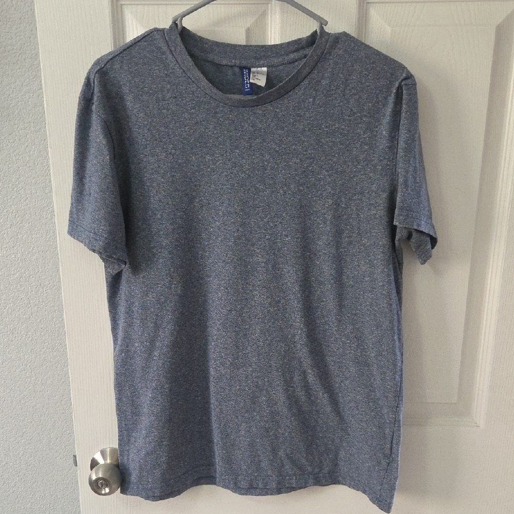 H&M Heathered Blue Short Sleeve Tee